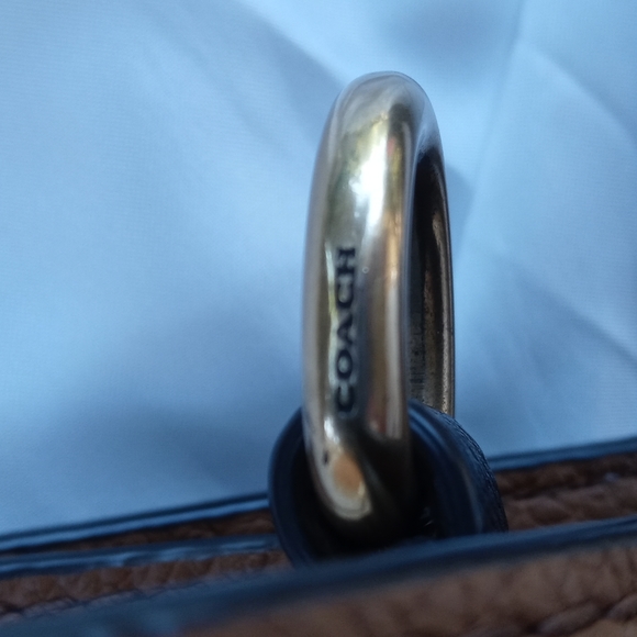 COACH COLOR BLOCK 30 TOTE WITH SATIN DUSTBAG - Picture 11 of 16